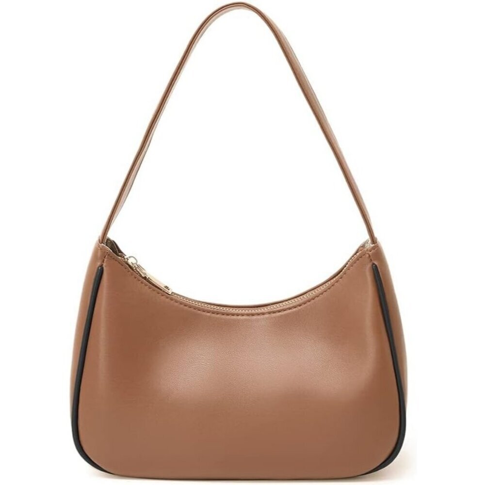Women’s Coffeeblack Cute Hobo Tote Handbag Mini Clutch Purse with Zipper Closure